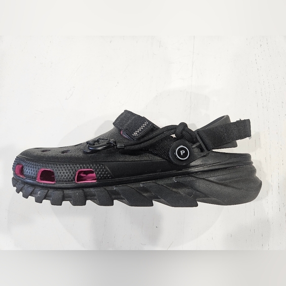 CROCS x Post Malone Collab Black & Pink Shoes. Limited Ed. Mens Sz 10, Womens 12 - Picture 11 of 13
